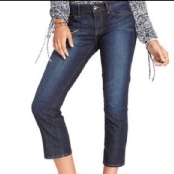 Lucky Brand Women’s Dark Wash Sweet N Crop Jeans | Size 4 - Picture 1 of 11
